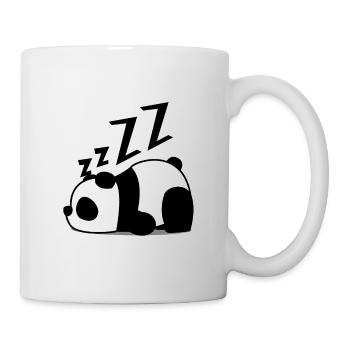 panda se détendre dormir paresseux - Mug blanc - blanc - Droite