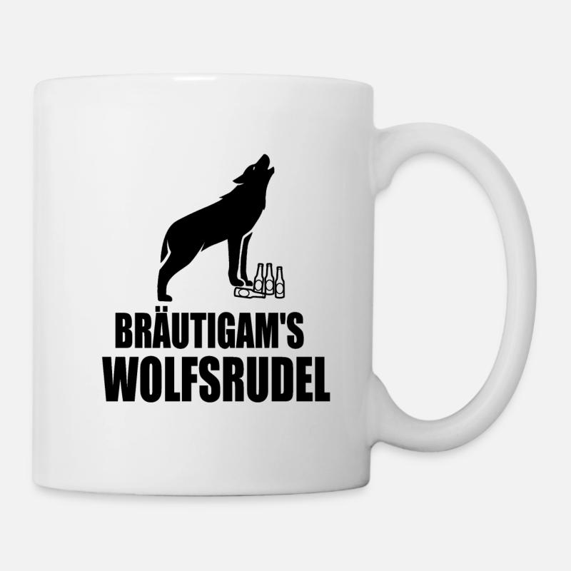 Bräutigam's Wolfsrudel - Tasse - Weiß