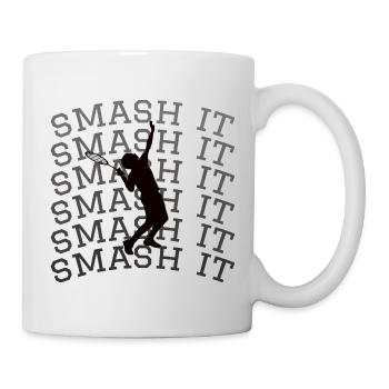 Tennis tennis player tennis sport tennis ball smash - Mug - white - Right