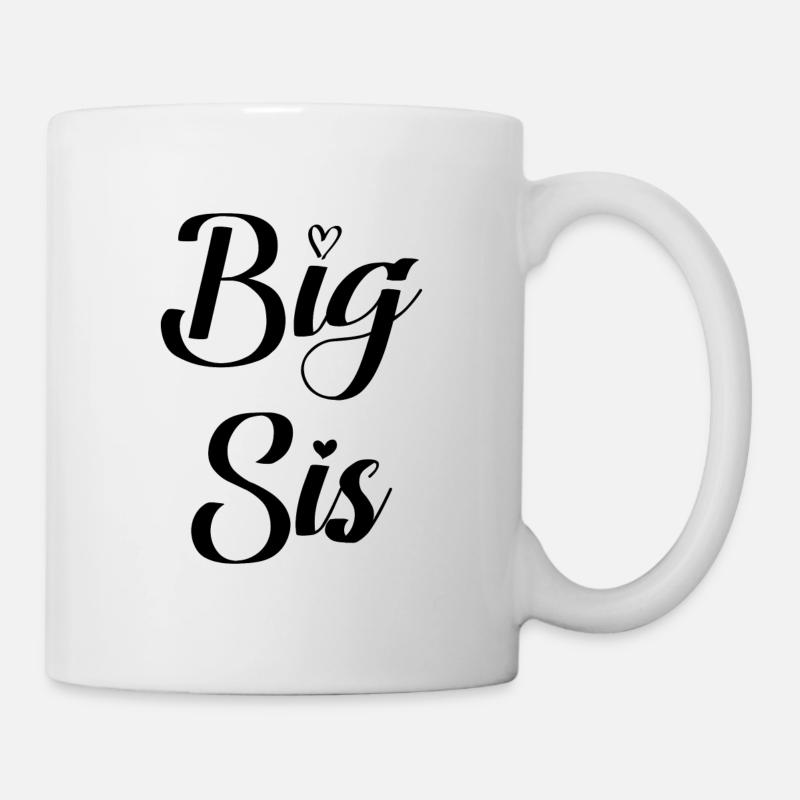 Cadeau soeur soeur Big Sis - Mug blanc - blanc