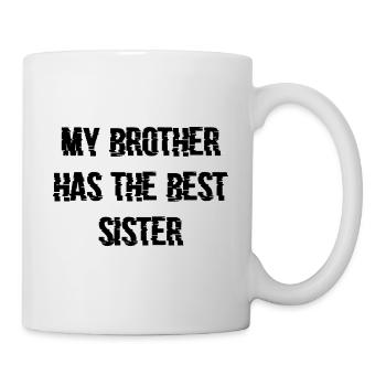 Mon frère a le meilleur cadeau soeur soeur - Mug blanc - blanc - Droite