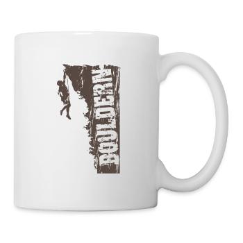 Bouldern. Klettern. - Tasse - Weiß - Rechts
