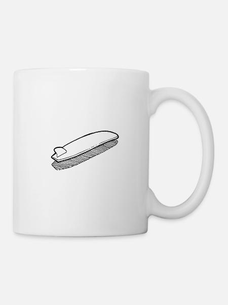 Surfer Surfen Surfbrett Surfboard - Tasse - Weiß