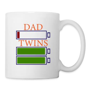 Papa jumeaux papa père cadeau de fête des pères - Mug blanc - blanc - Droite