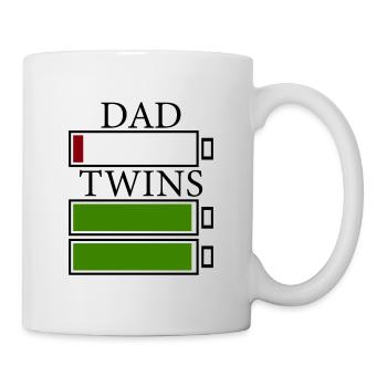 Papa jumeaux papa père cadeau de fête des pères - Mug blanc - blanc - Droite