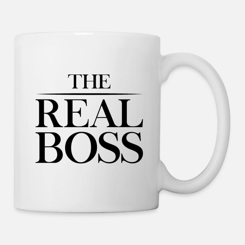 The Real Boss Vater Vatertag Geschenk - Tasse - Weiß