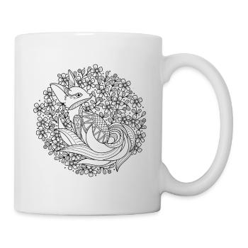 Fox. Fox. Mandala style. - Mug - white - Right