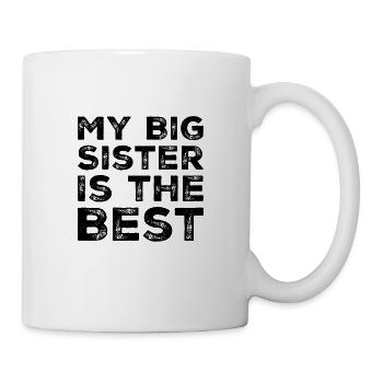 Große Schwester - Tasse - Weiß - Rechts