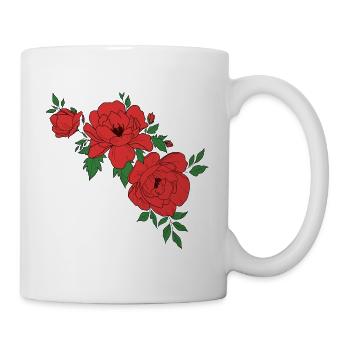 roses - Mug blanc - blanc - Droite