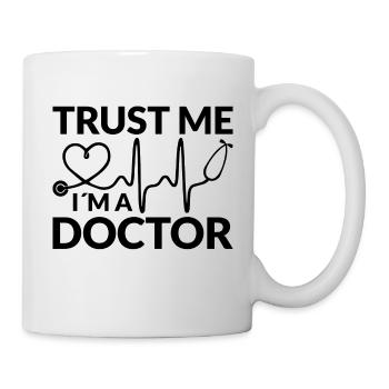 Croyez moi, je suis médecin - Mug blanc - blanc - Droite