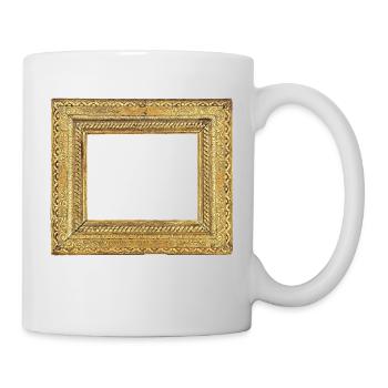 🖼️ Cadre photo or pâle - Mug blanc - blanc - Droite