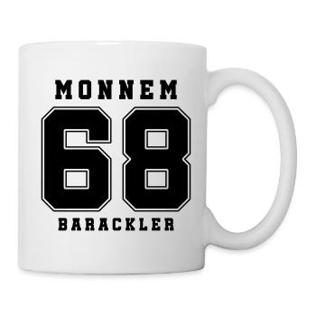 mannheimer shirt comedian mannheim uffbasse 68 - Tasse - Weiß - Rechts