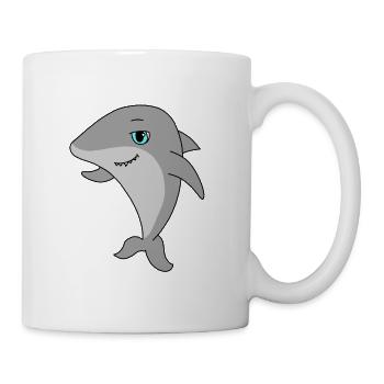 Requin - Mug blanc - blanc - Droite