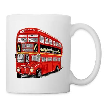 Stoppen Sie den Bus! - Tasse - Weiß - Rechts