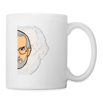 Tshirt Half Face - Mug blanc - blanc - Droite