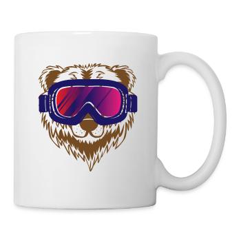Ski Skiing Skier Baer Gift - Mug - white - Right