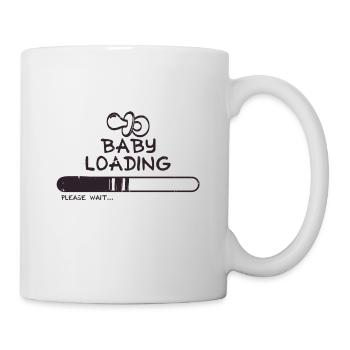 BABY LOADING - Schwangerschaft - Geschenkidee - Tasse - Weiß - Rechts