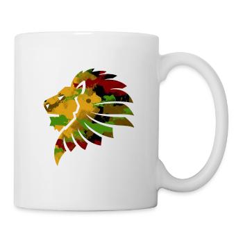 Lion in water color Gift idea - Mug - white - Right