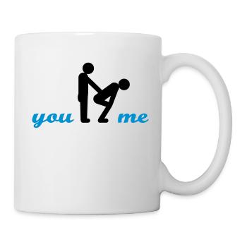 two guys (b) - Mug blanc - blanc - Droite