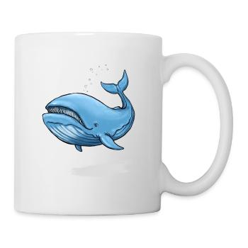 Baleine - Mug blanc - blanc - Droite
