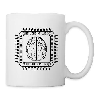 Gehirn Platine Künstliche Intelligenz - Tasse - Weiß - Rechts