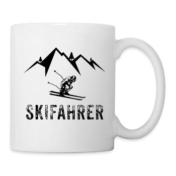 Skieur skieur - Mug blanc - blanc - Droite