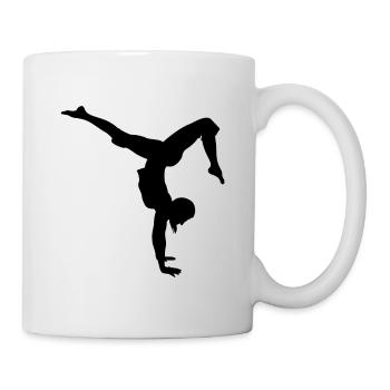 Danseur de gymnastique - Mug blanc - blanc - Droite