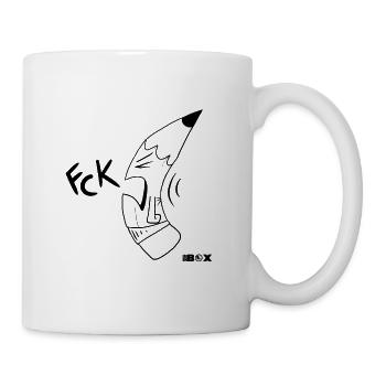 Crayon Pencil FCK ! Gaming Sketchbook Instagram - Mug blanc - blanc - Droite