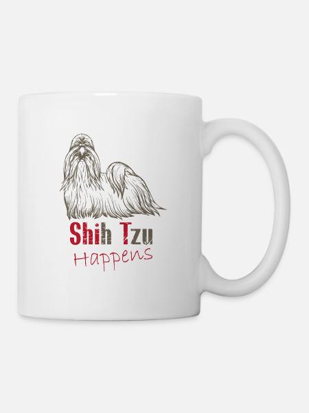 Shit happens - Tasse - Weiß