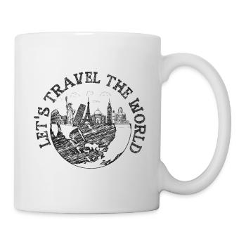 voyager - Mug blanc - blanc - Droite