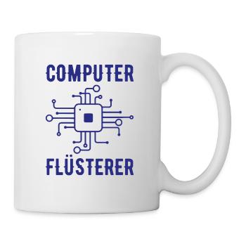 Computer Flüsterer Admin Sysadmin Geschenk - Tasse - Weiß - Rechts