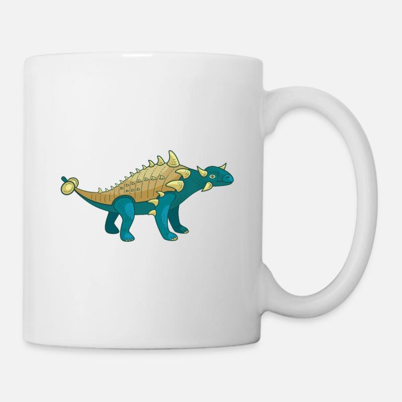 Dinosaurier Ankylosaurus - Tasse - Weiß