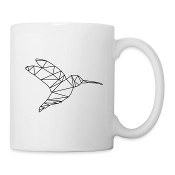 Hummingbird geometric - Mug - white - Right