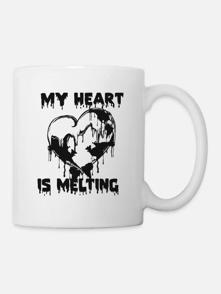 Herz. Umwelt. Klimaschutz. - Tasse - Weiß