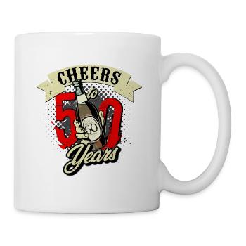 Cheers to your 50th birthday - Mug - white - Right