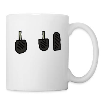 Car, pedals, gas, brake, clutch - Mug - white - Right