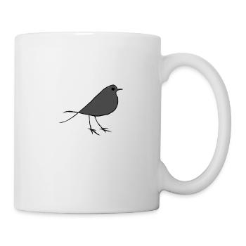 Vogel Geschenk Tier animal bird Tierschutz flieg - Tasse - Weiß - Rechts