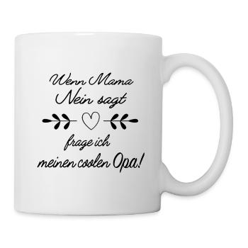 Lustige Opa Geschenkidee - Tasse - Weiß - Rechts
