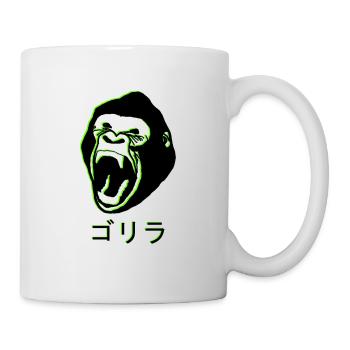 Gorilla Japan Neon Green - Mug - white - Right