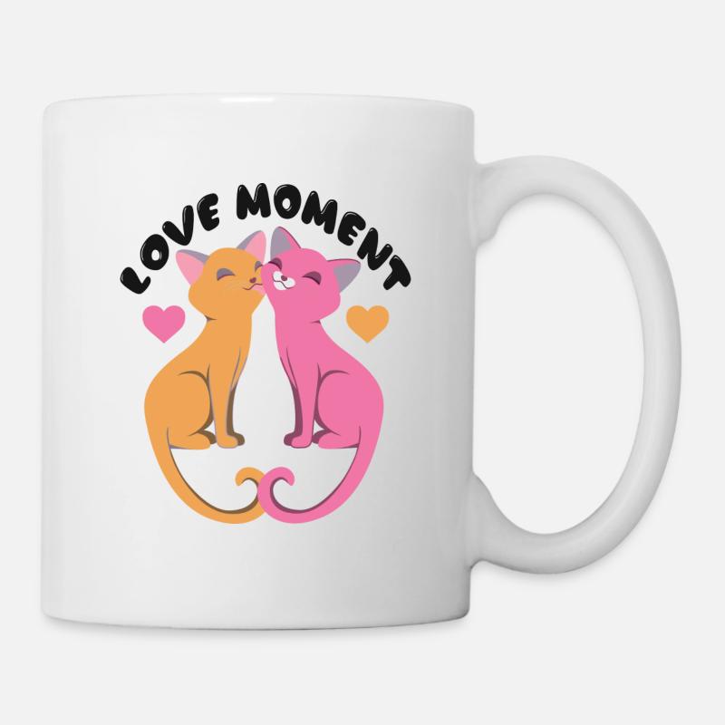 Cat Cat love meow - Mug - white