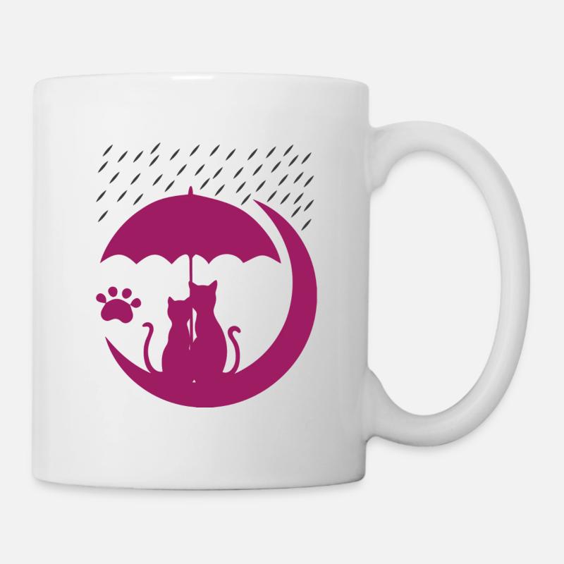 Cup cat love mom - Mug - white