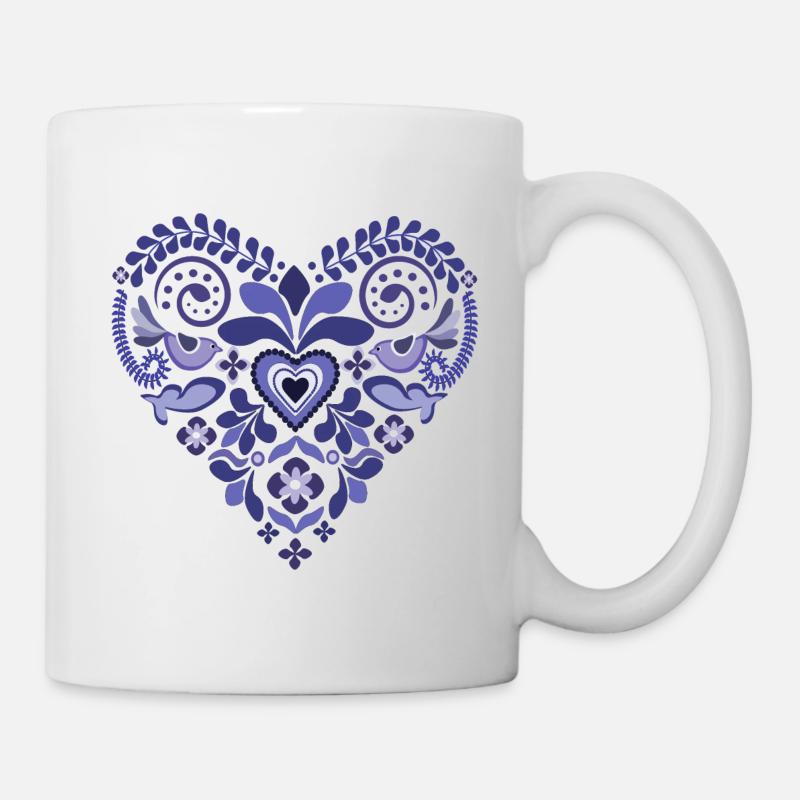 cœur - Mug blanc - blanc