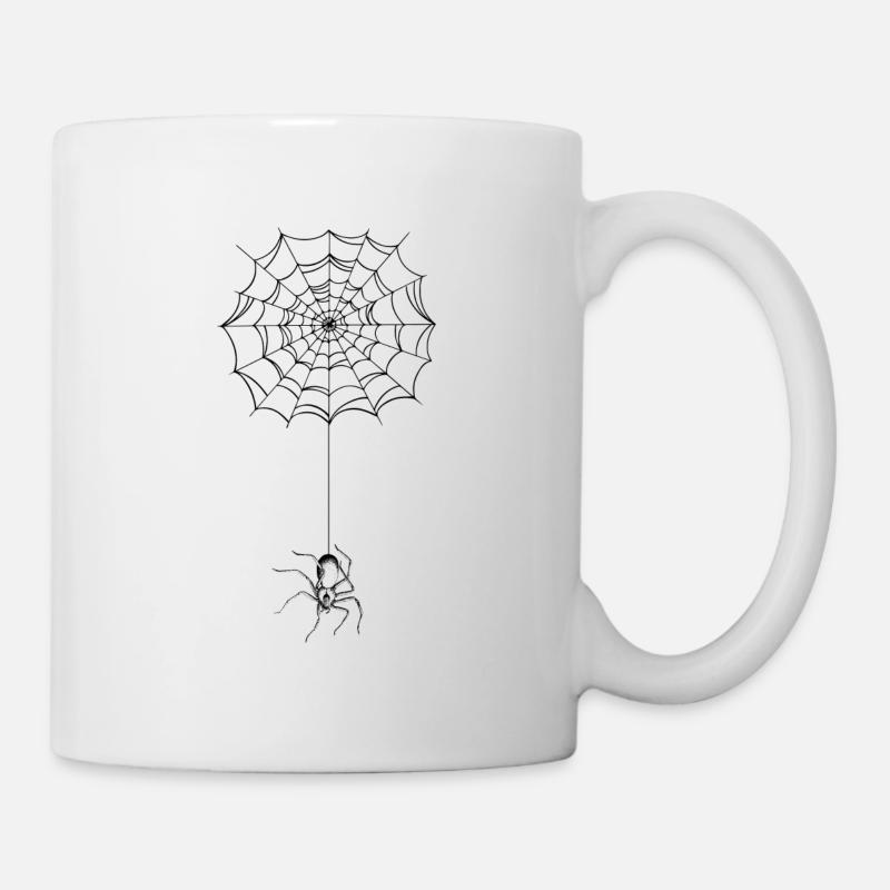 Spider - spider web - spider - Mug - white