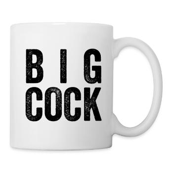 Grosser Schwanz - Tasse - Weiß - Rechts