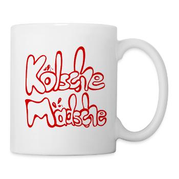 Kölsche Mädsche Kölner Mädchen Kölsch Mundart - Tasse - Weiß - Rechts