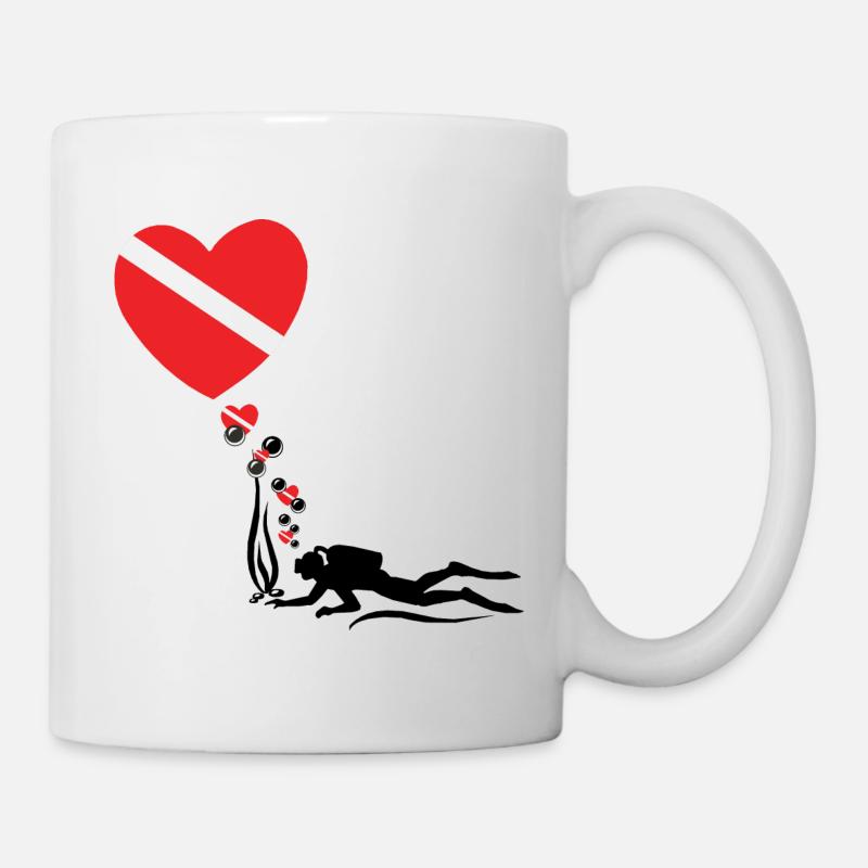 SCUBA LOVE SCUBA DIVING - Mug - white