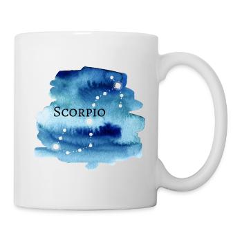 Skorpion Sternzeichen Horoskop - Tasse - Weiß - Rechts