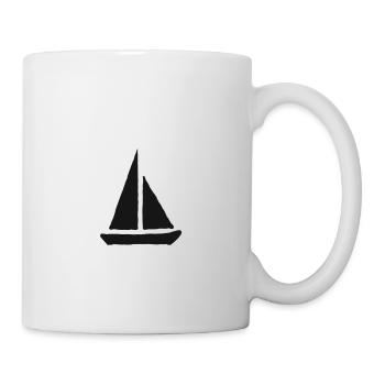 Voile club bateau cadeau bateau liberté passe-temps - Mug blanc - blanc - Droite