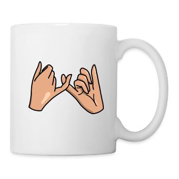 Pinkie oath best friends - Mug - white - Right