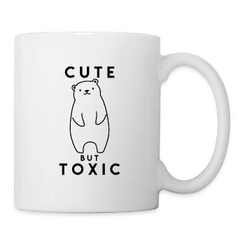 Mignon mais toxique - noir - Mug blanc - blanc - Droite